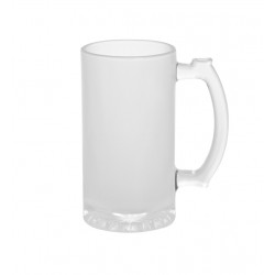 16OZ GLASS BEER STEIN MUG FROSTED